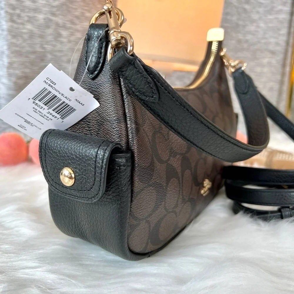 Coach Shoulder Bag Crossbody Signature Purce